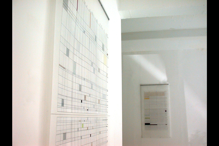 Knokke white skins,  installation view, G & B, 2003