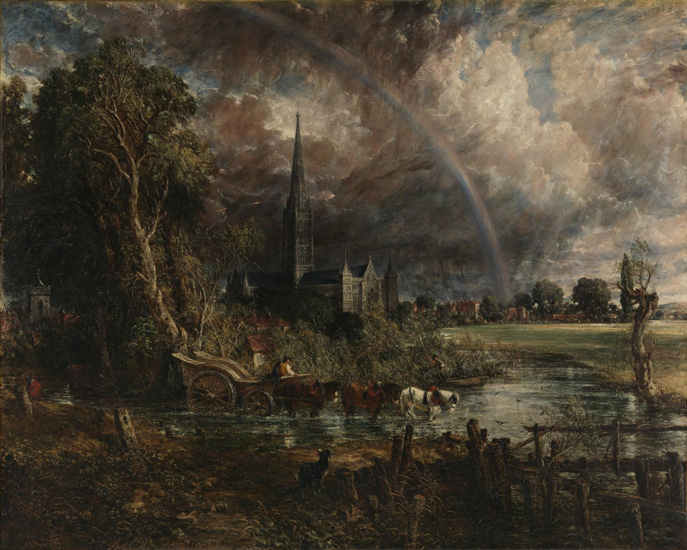 Constable, Salibury Cathedral From the Meadows 1831